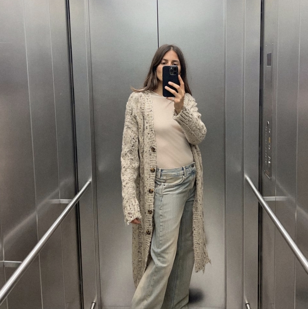 🆕 zara • long sweater cardigan